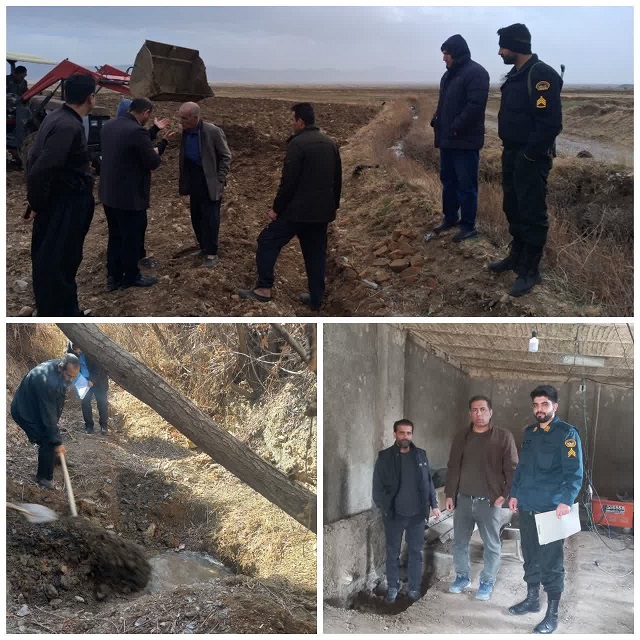 پُر و مسلوب المنفعه شدن سه حلقه چاه غیرمجاز درشهرستان بروجرد