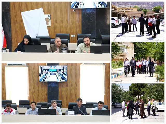 برگزاری جلسه هماهنگی مانور سطح ٢ زلزله و آتش سوزی مدیریت بحران,  HSE و پدافند غیرعامل شرکت آب منطقه ای استان لرستان
